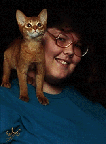 Color image of
Ambar and Rem, an Abyssinian cat